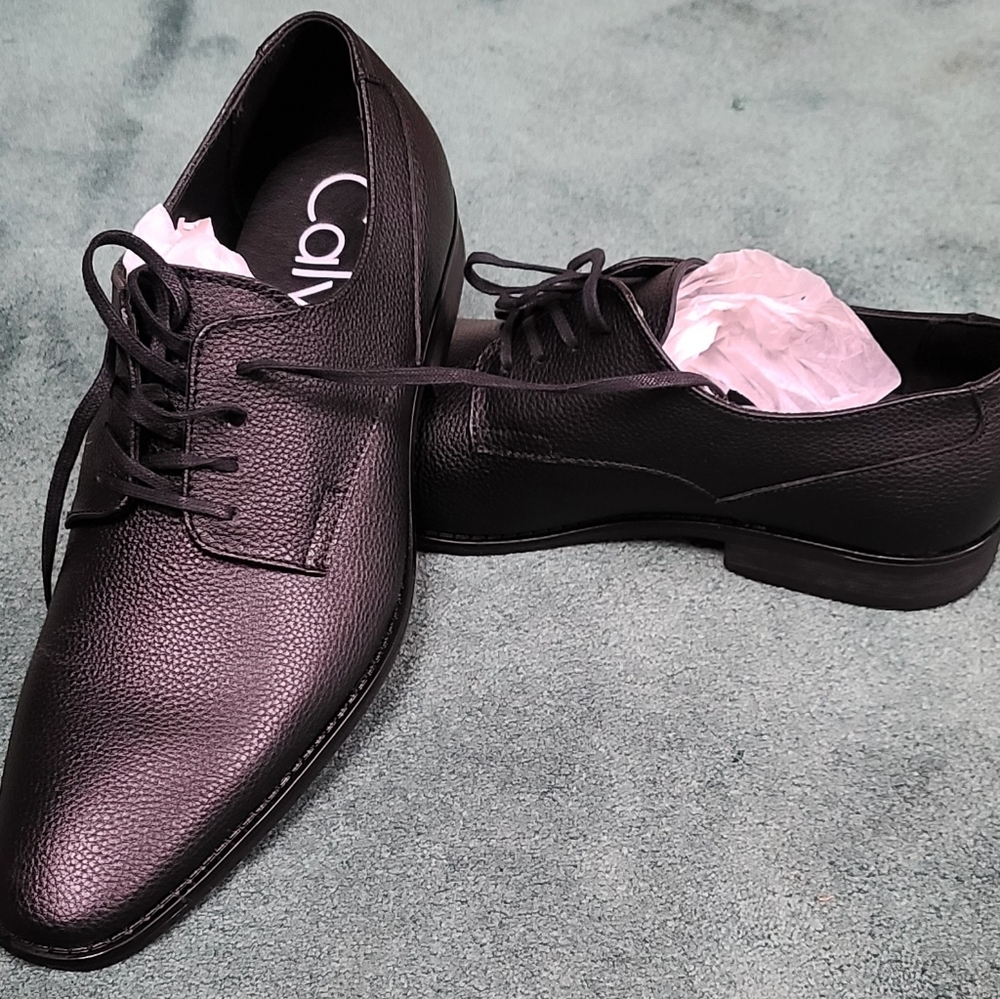 Calvin Klein Men's Ripley Tumbled Leather Shoes